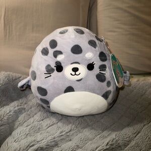 Plush Seal Toy - Gray and White